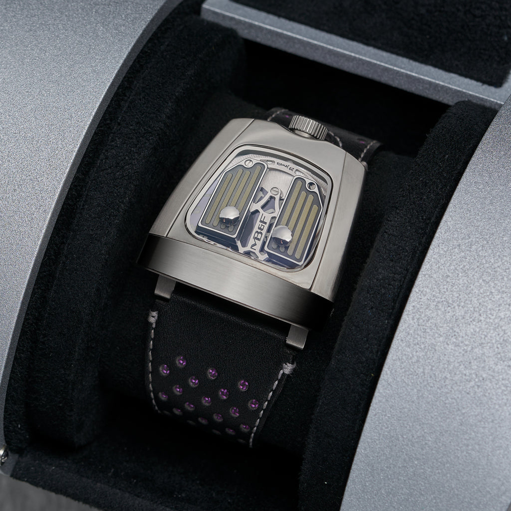 MB&F HMX PURPLE BLACK BADGER EDITION TOP