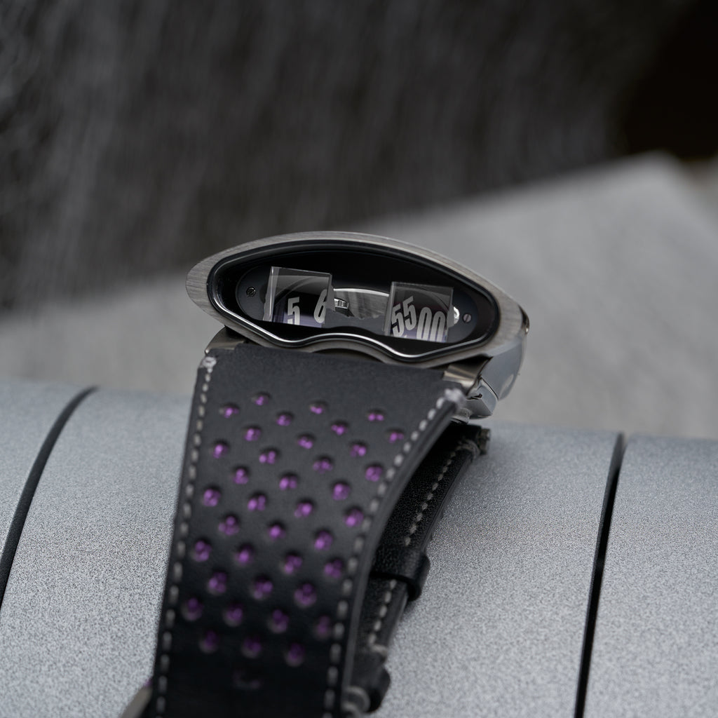 MB&F HMX PURPLE BLACK BADGER EDITION DIAL