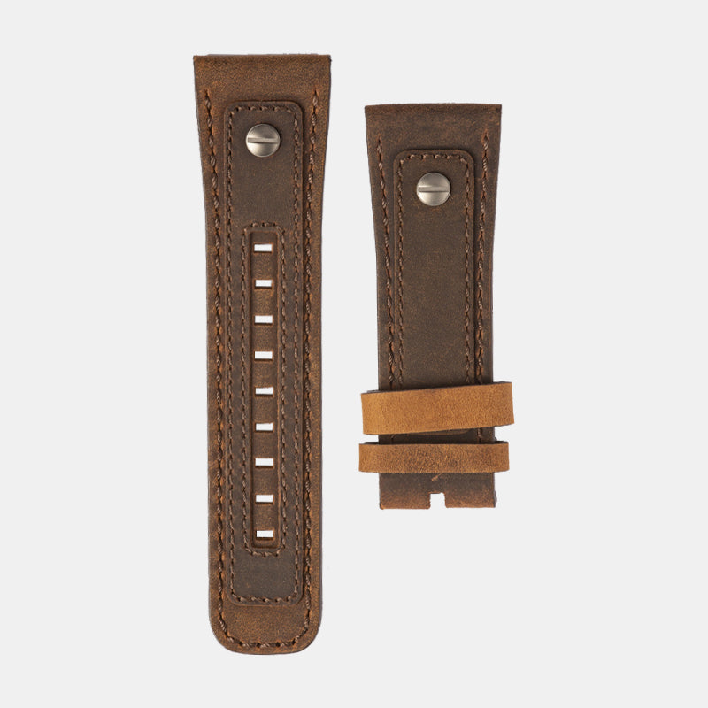 SEVENFRIDAY Q2/03 CHOO-CHOO STRAP BROWN